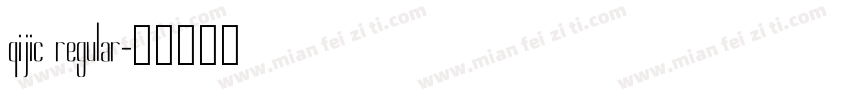 qijic regular字体转换